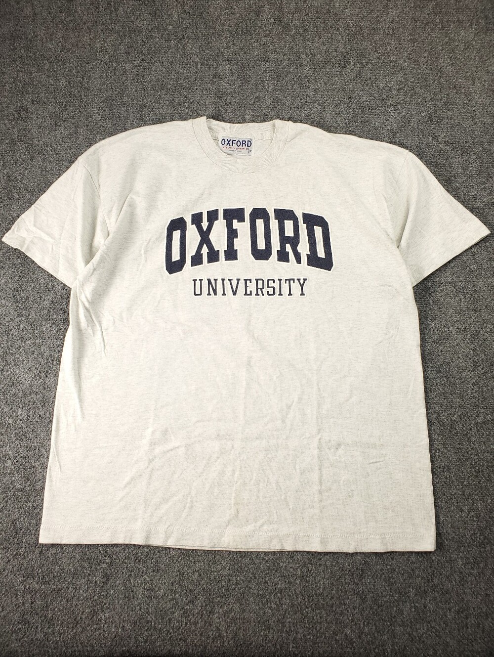 Vintage Oxford University T Shirt 2XL Spellout Graphic Ivy League Academia